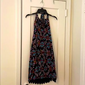 Anthropologie Eden & Esyllte Floral Halter Dress